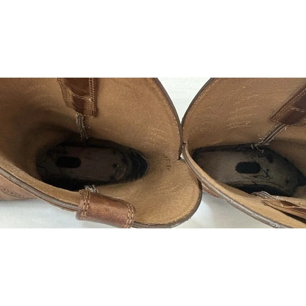 Ariat Heritage Stockman Boots Men’s 9 EE Brown Leather Western Cowboy 10002252